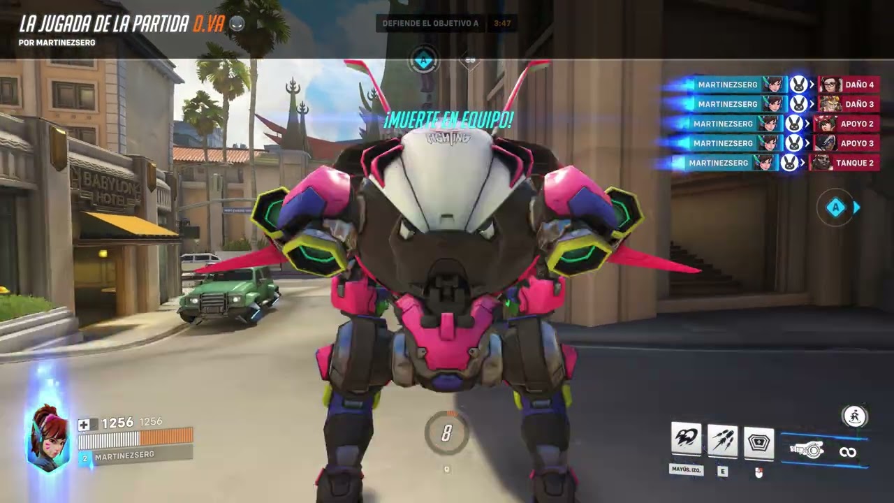 Overwatch 2 DVa quintuple kill