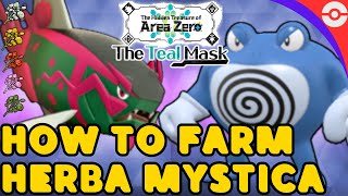 Detailed BEST HERBA MYSTICA Farming Method for Pokemon Scarlet Violet Teal Mask DLC Details