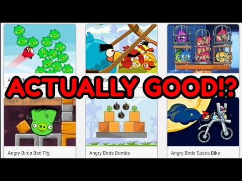 So I tried Angry Birds Browser Games... - YouTube