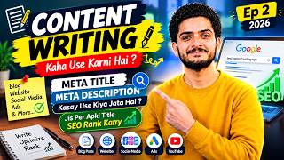Content Writing Episode 2 | Meta Title & Description Explained | SEO Mein Rank Kaise Karein | 2026 Guide
