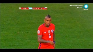 Arturo Vidal vs Argentina (06-06-16 - Relato Argentino) Copa America Centenario [HD]