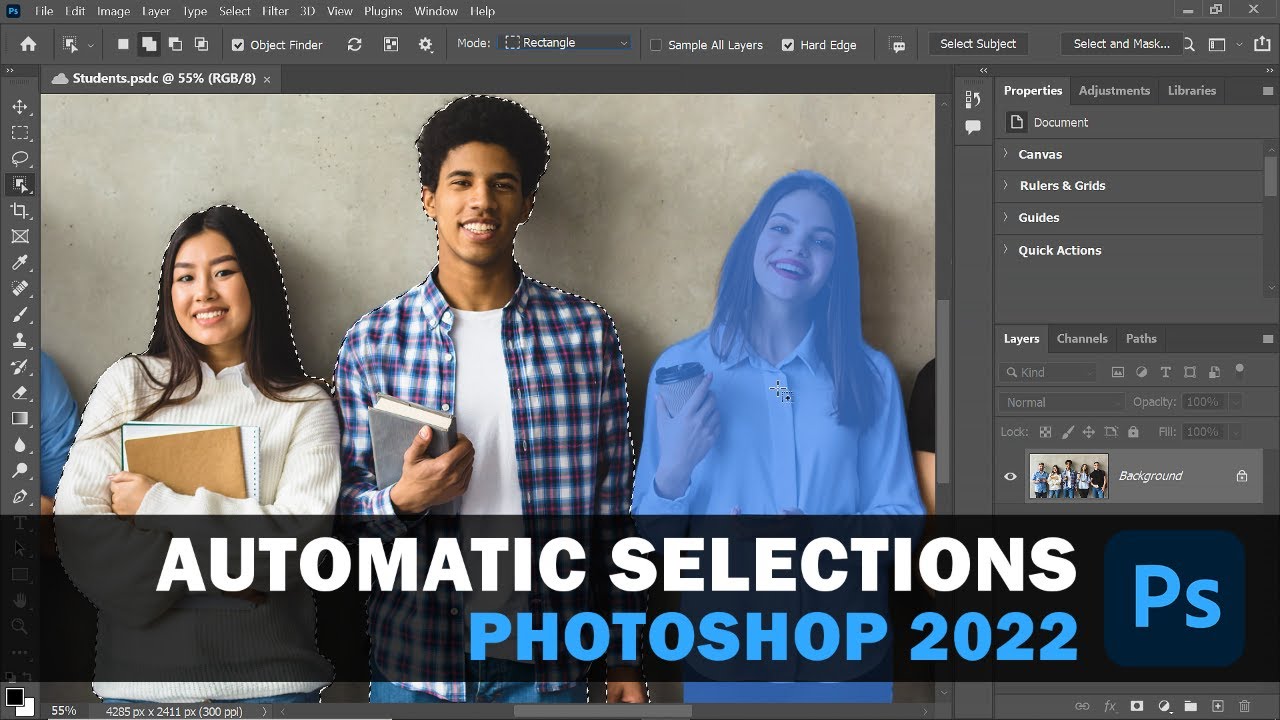 How To Use The Object Selection Tool In Photoshop - Youtube