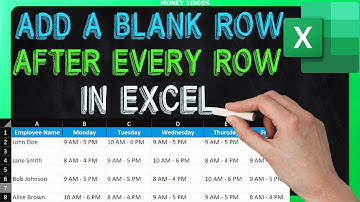 How to Add a Blank Row After Every Row in Excel (Excel Tip)