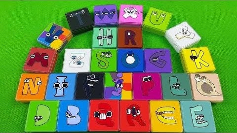 Alphabet Lore  Looking For AZ SLIME Colorful With Round Box Coloring Mixing Satisfying Sli part