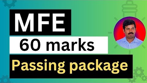 Diploma MFE  passing package || 20ME11T || Easy 60 marks