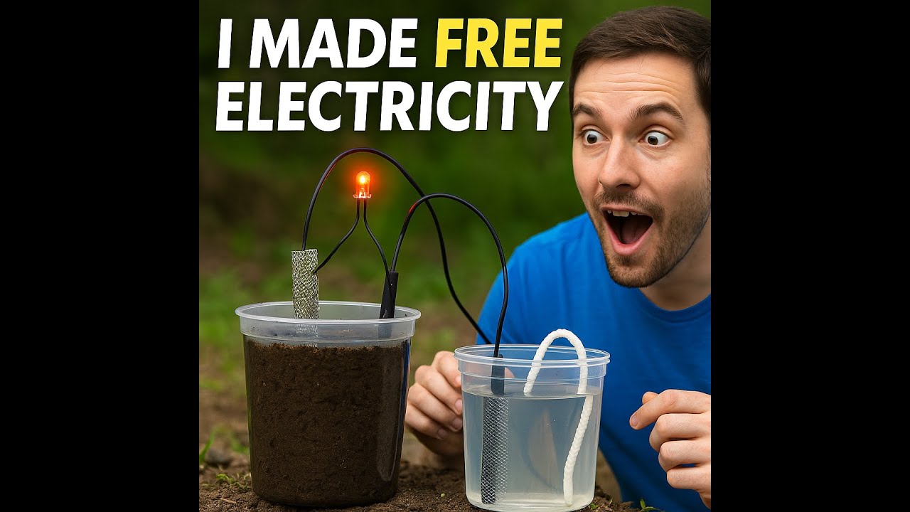 I Made FREE ELECTRICITY from MUD! (Science Experiment GONE RIGHT!)