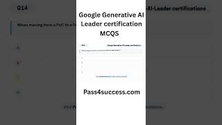 Google Generative AI Leader Certification Questions and answers | Generative AI Leader Exam MCQs