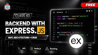 Class 43 - MVC Architecture + CRUD in Express.js | Full Backend Tutorial