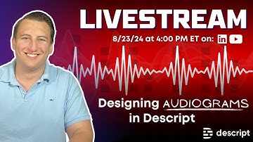 Designing Podcast Audiograms & Templates in Descript - LIVE!