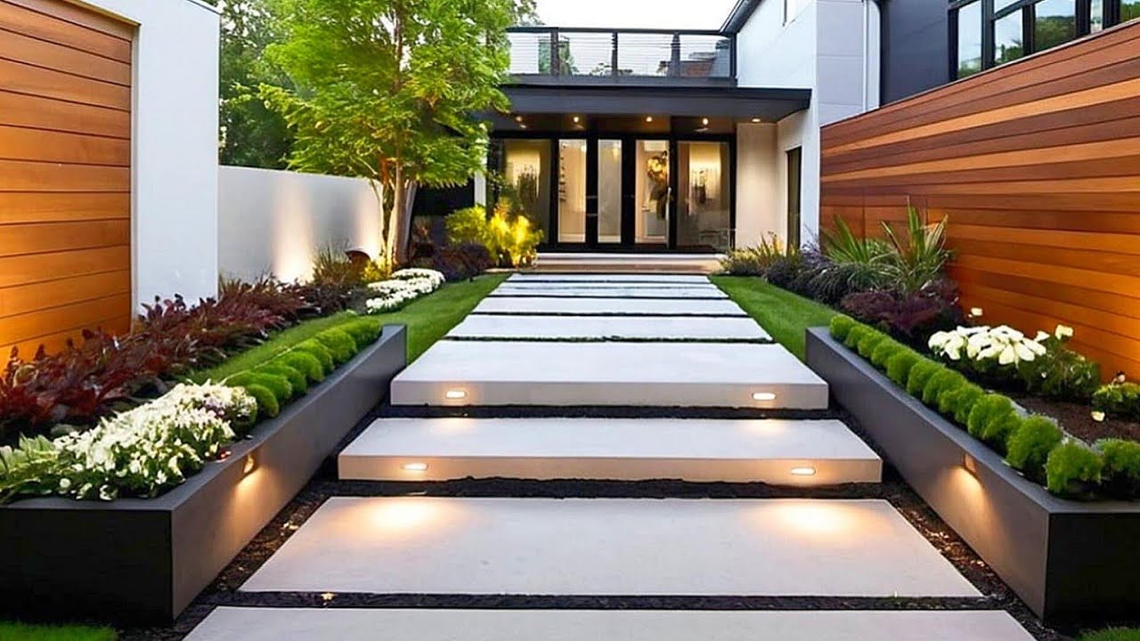 100 Modern Backyard Home Garden Landscaping Ideas 2024 Garden Wall ...