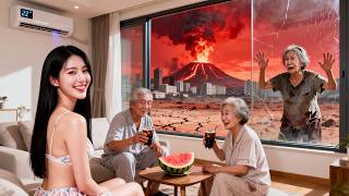 【Eng Dub】Reborn in heat apocalypse! Fake supplies fool relatives, we eat cold watermelon.