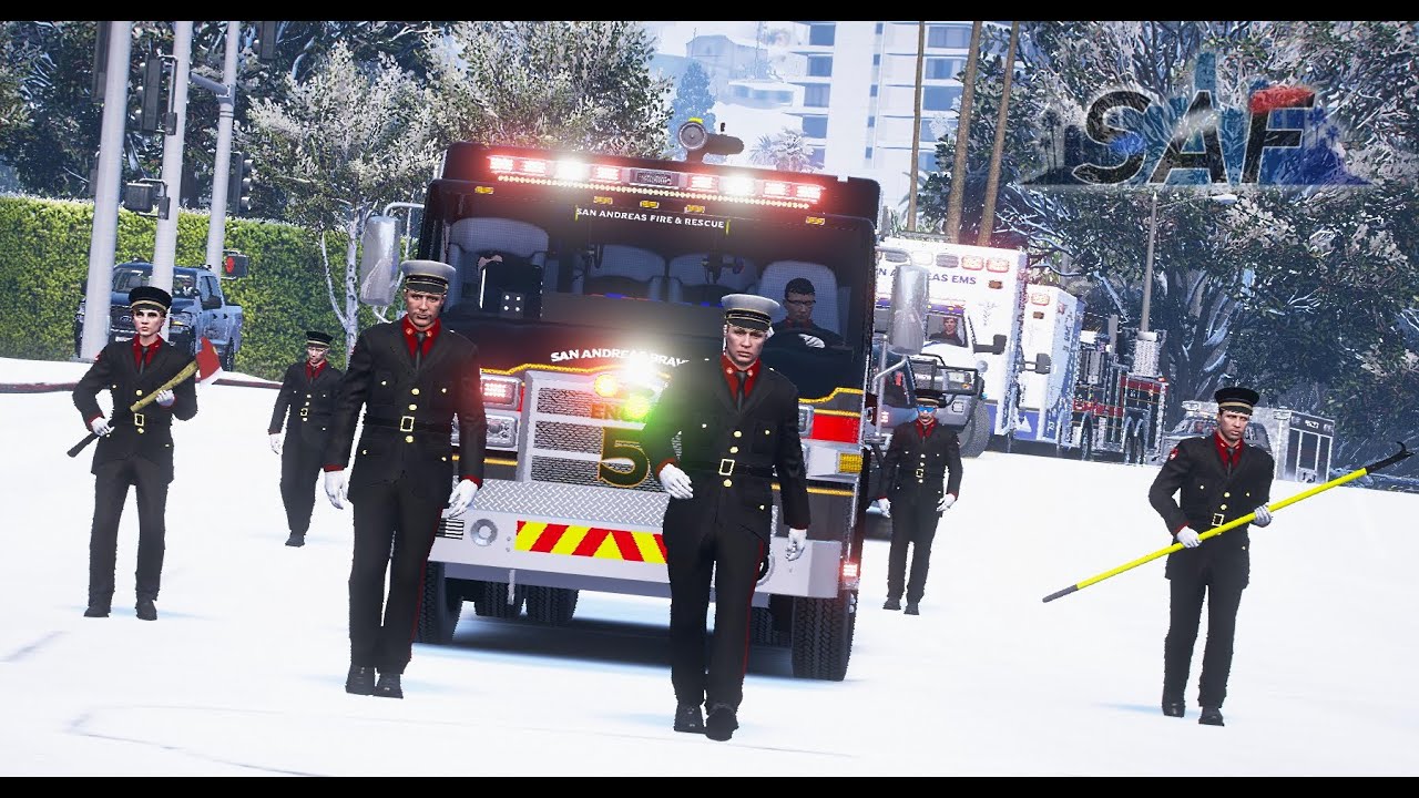 A Firefighter Funeral [FiveM RP] - Twitch Live Stream 12/18