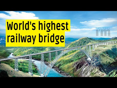 The world's highest railway bridge is getting ready