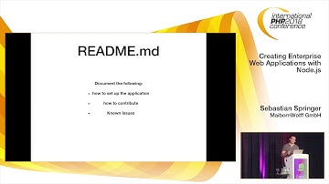 Creating Enterprise Web Applications with Node.js | Sebastian Springer | IPC Spring 2018
