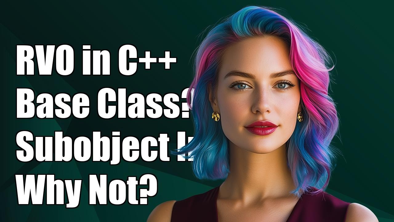 Why isn't RVO applied to base class subobject initialization? - YouTube