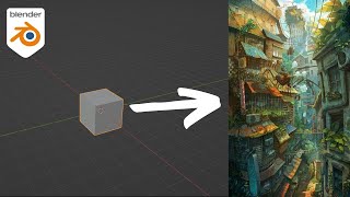 Making a Solarpunk City In Blender | LIVE
