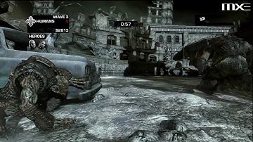 Gears of War 3 - Beast Mode Waves 1-10 Gameplay HD