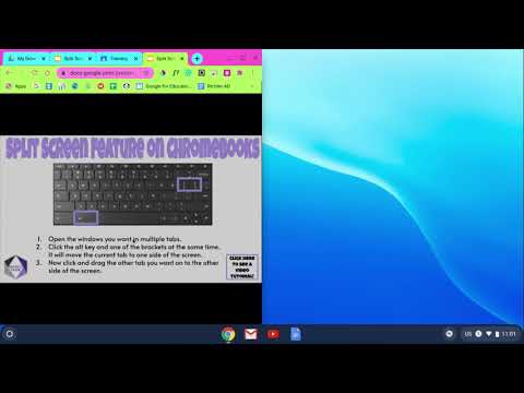 how to do a split screen on a chromebook how to do a split screen on a chromebook