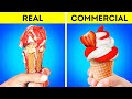 FOOD IN COMMERCIALS Vs IN REAL LIFE Commercial Tricks And Photo Hacks 