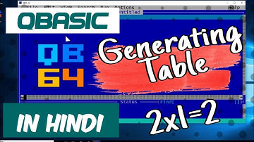 QBasic Program To Input Any Number After That Print Its Table