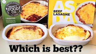 TESCO Vs ASDA BEEF LASAGNE Comparison BUT which is BEST on a BUDGET??