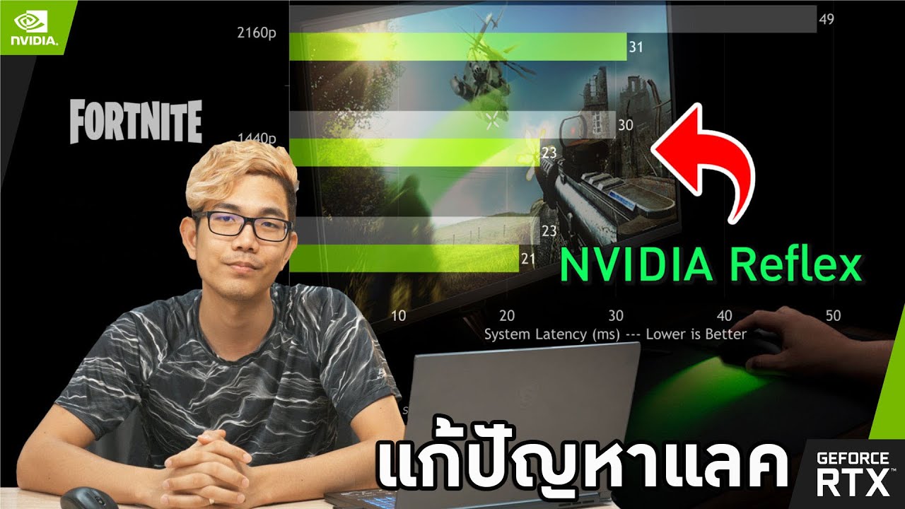 แก้อาการแลค ลดปิง เล่นเกมลื่นกว่าเดิม กับ  NVIDIA Reflex