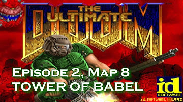 Ultimate Doom 100% walkthrough - E2M8: Tower Of Babel