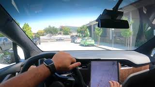 [FSD Beta 9] my best drive yet in Downtown Los Gatos screenshot 1