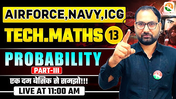 VIRAT Batch 2.O /   Probability # 03 / Maths for Airforce, Navy, ICG, BSF / Airforce Maths Class