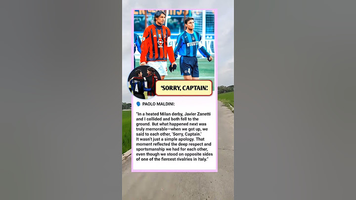 Respect for Zanetti and Maldini #football #zanetti #maldini #acmilan #intermilan #shorts #fyp