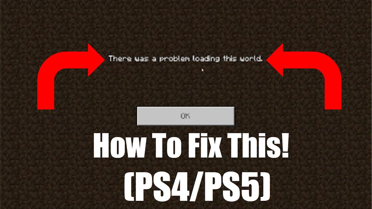 How to fix Corrupted Minecraft Worlds - Play Station - YouTube