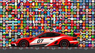 Countries Marble Race On A Race Track Who Will Win?