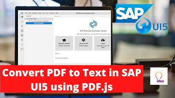 Convert PDF to Text in SAP UI5 using PDF js | SAP UI5 Projects