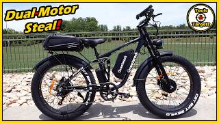 The Best Dual-motor E-bike Deal!...52 Volt Greatwork M8 Pro Fat-tire E-bike Ride & Review!