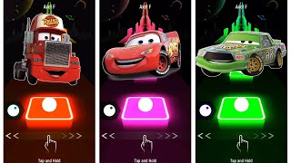 Disney Pixar Cars : Mack 🆚 Lightning Mcqueen 🆚 Chick Hicks- Tiles Hop EDM Rush 🎶 🔥