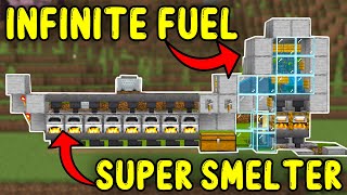 Ultimate Super Smelter Minecraft Bedrock 1.21