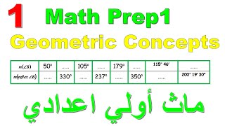 Math School I Geometric Concepts I ماث أولي اعدادى هندسة لغات I حلقة 1