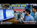 How to Connect PLC to VFD | VFD Parameter Setting & Interfacing Practical (Hindi)