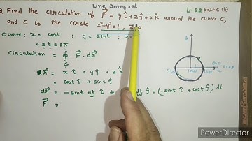 Vector Calculus Lecture 22(part C)|Line Integral|