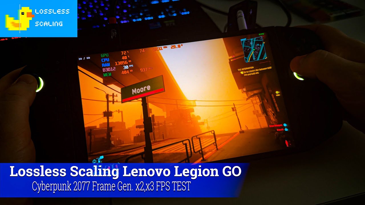Lenovo Legion Go Lossless Scaling Frame Generation LSFG 3 Cyberpunk ...