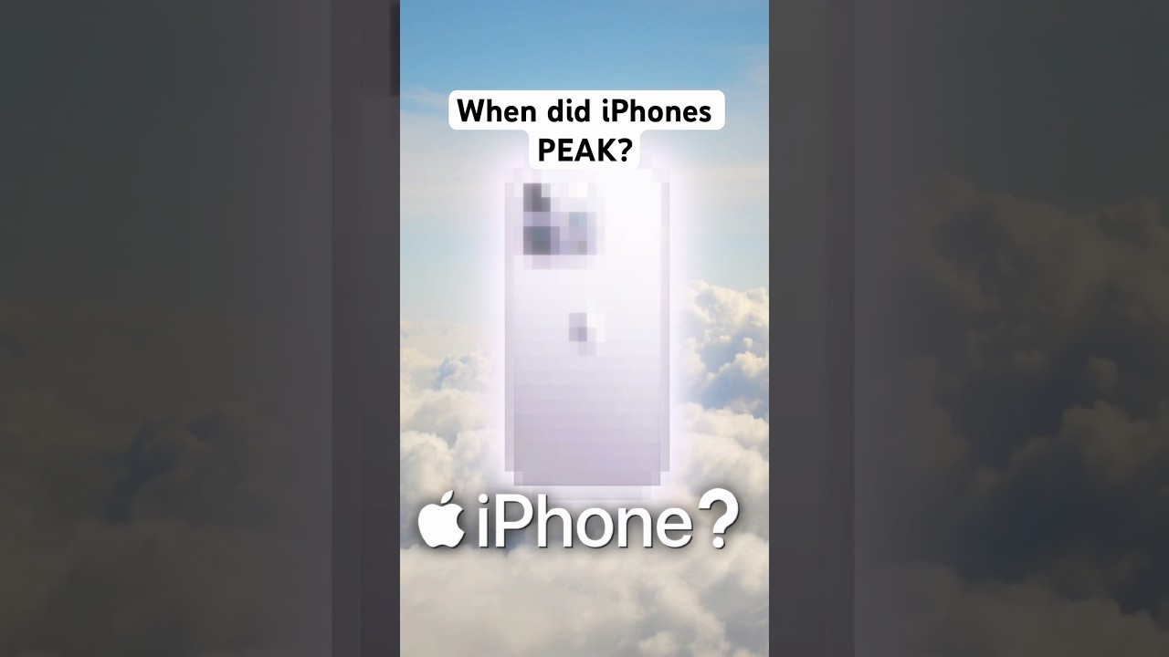 When did iPhones PEAK?