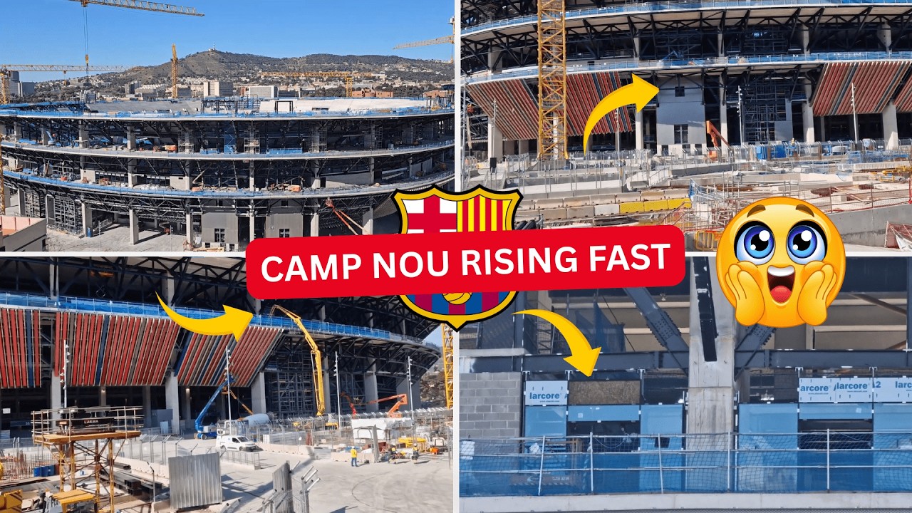 Camp Nou Is Transforming FAST! 🔥Massive Glass, Structural Milestones & Full Construction Update!