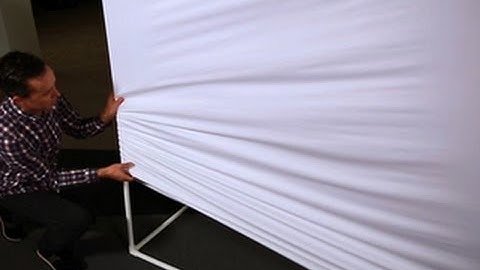 CNET How To - Make a giant projection screen