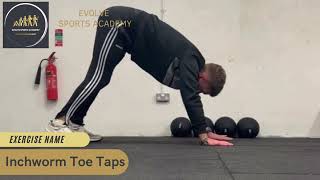 Inchworm Toe Taps