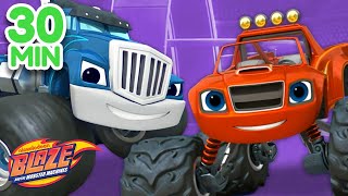 Crusher Vs Blaze 30 Minute Compilation! | Blaze and the Monster Machines