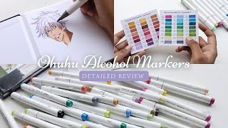 Ohuhu 48 Colored Alcohol Markers | Review + Sketching 🌷