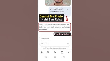 Google Gemini me photo nahi ban raha hai | google gemini photo create problem
