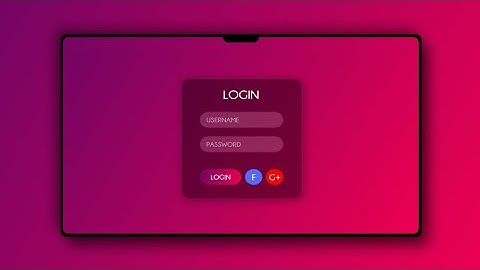 How to Design Login Form in Adobe XD