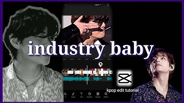 BTS (KIM TAEHYUNG) - INDUSTRY BABY / TIKTOK TREND / CAPCUT EDIT TUTORIAL / KPOP EDIT