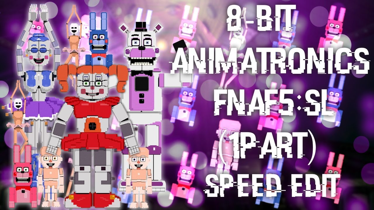 Fnaf5 SL Animatronics 8-bit (2part) by 133alexander on DeviantArt